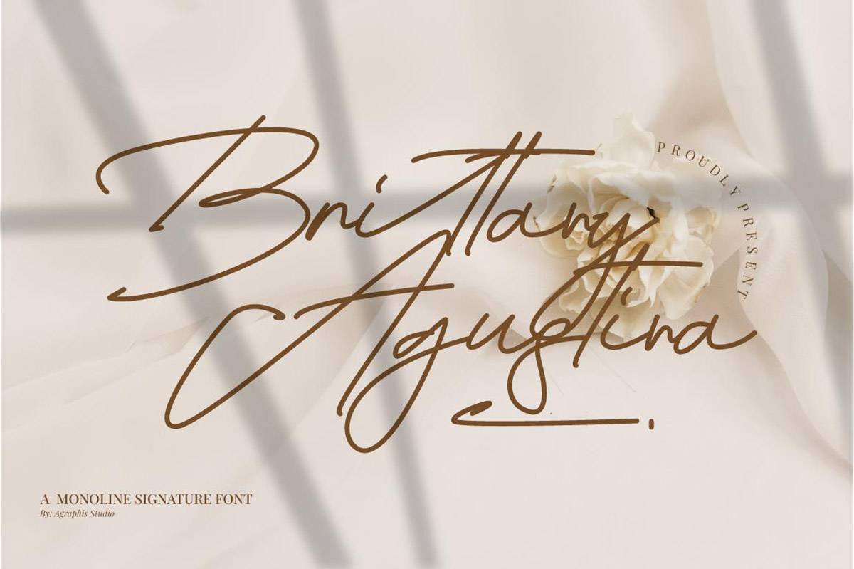 Brittany Agustina Font sample