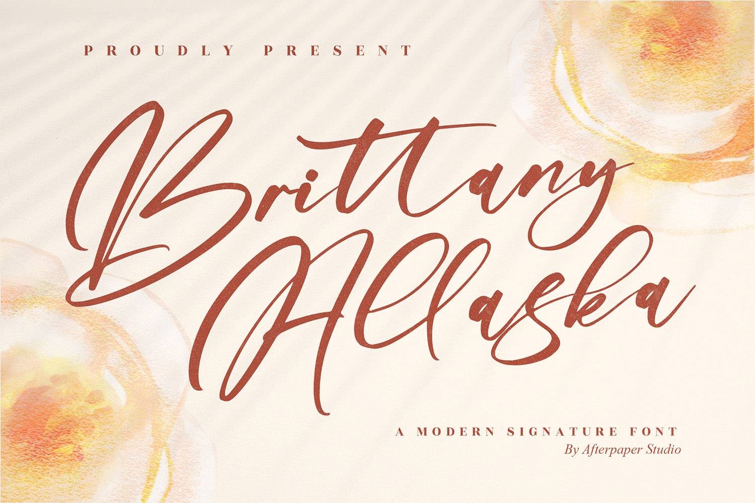 Brittany Allaska Font sample