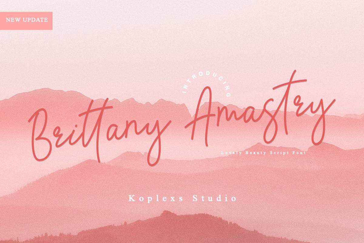 Brittany Amastry Font sample