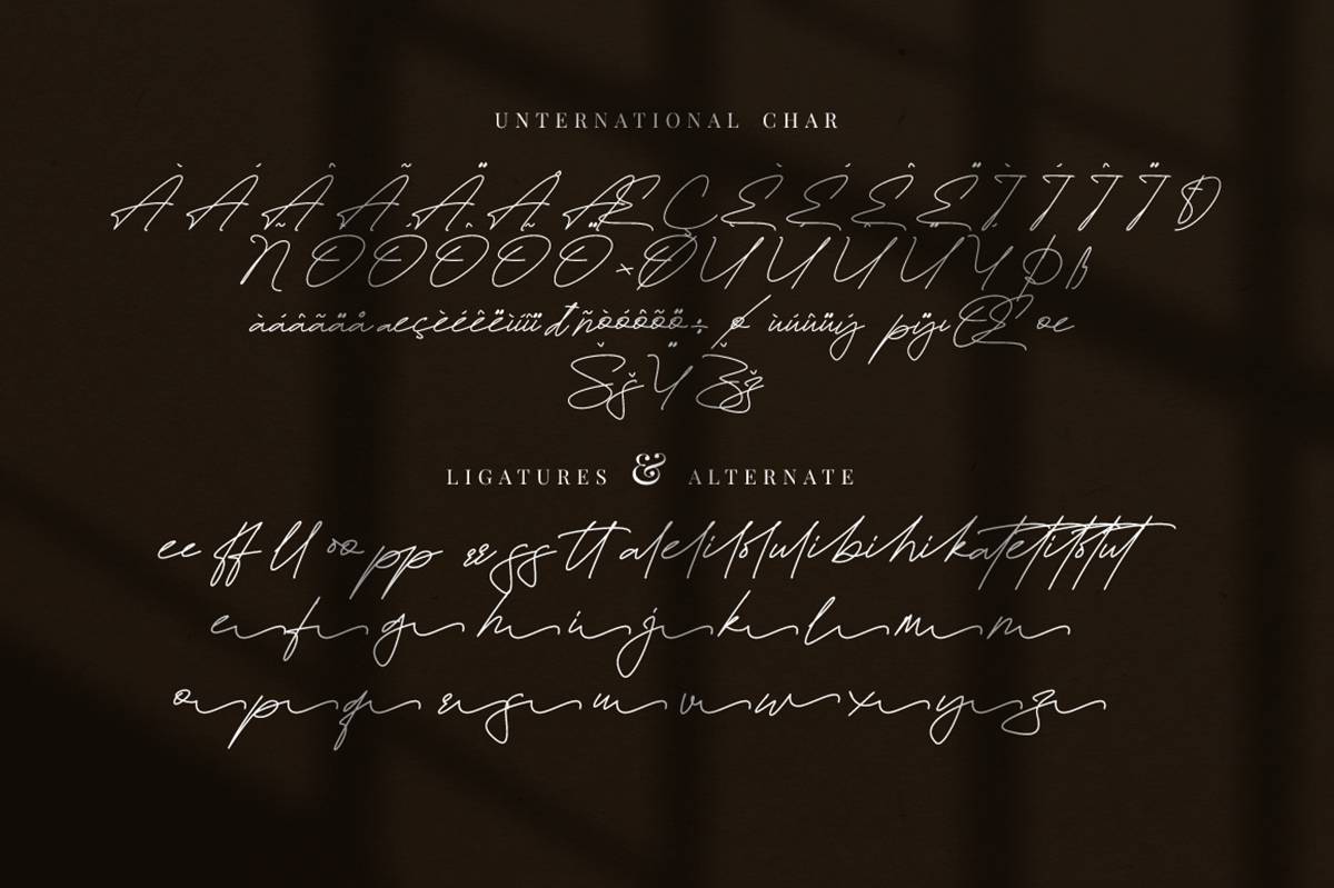 Brittany Signature Font sample