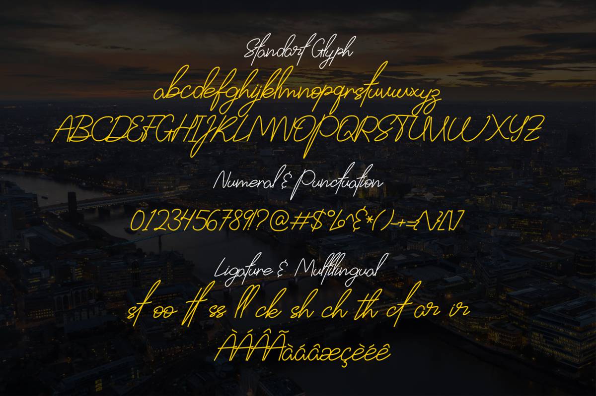 Brittish State Font sample
