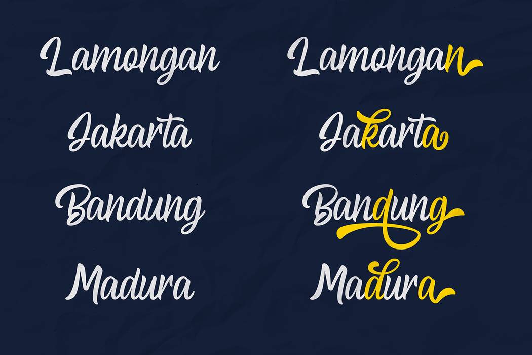 Brodast Font sample