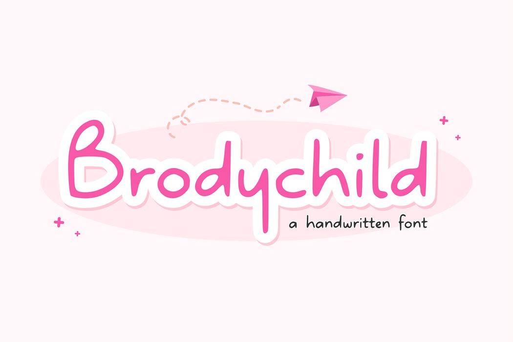 Brodychild Font sample