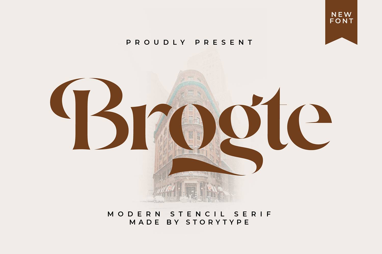 Brogte Font sample