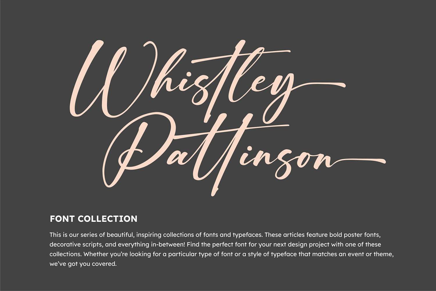 Broisther Font sample