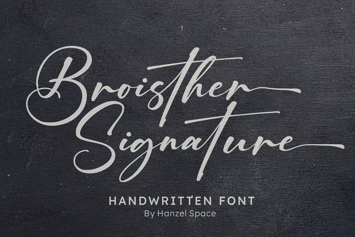 Broisther Font sample