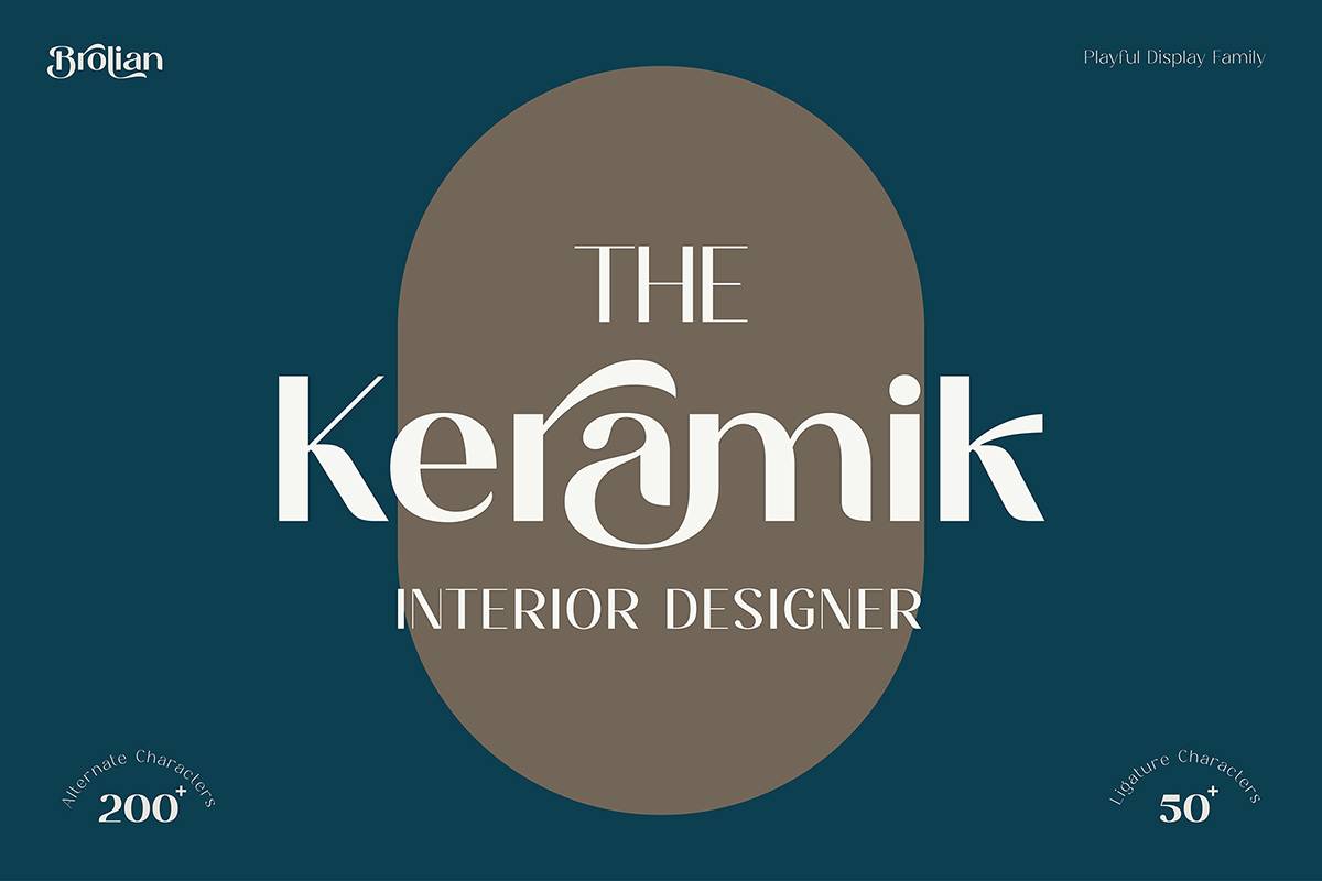 Brolian Font sample