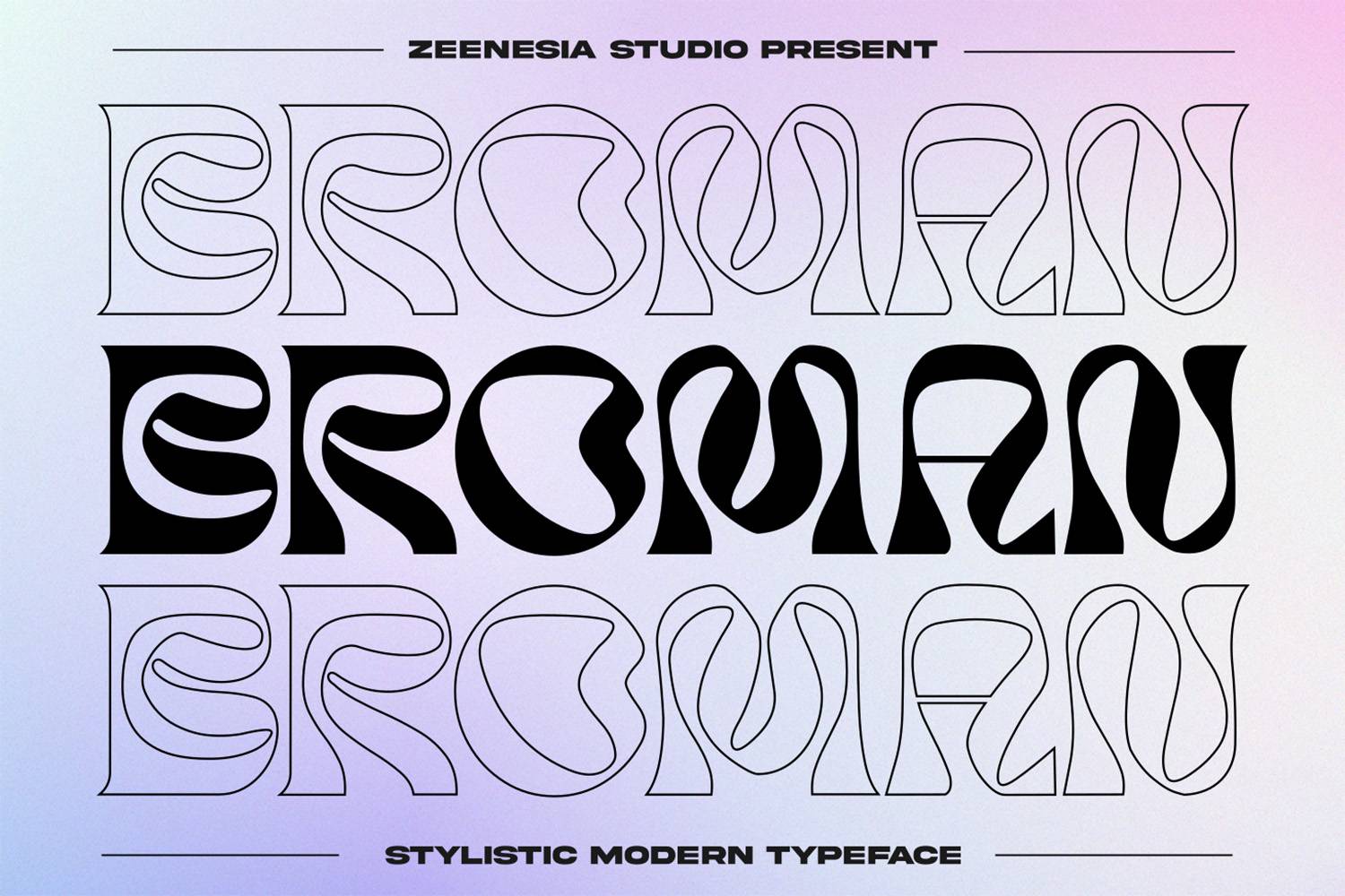 Broman Font sample