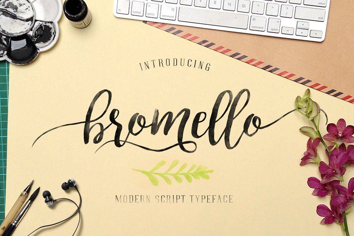 Bromello Font sample