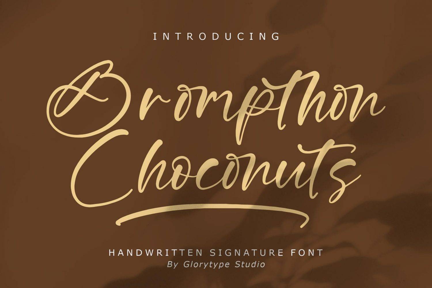Brompthon Choconuts Font sample