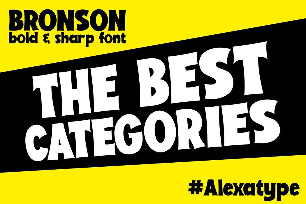 Bronson Font sample