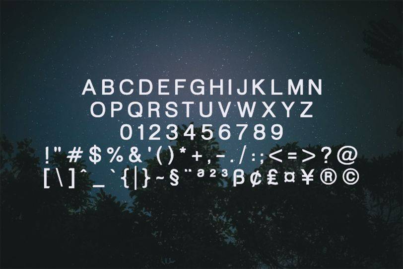 Broomxon Font sample