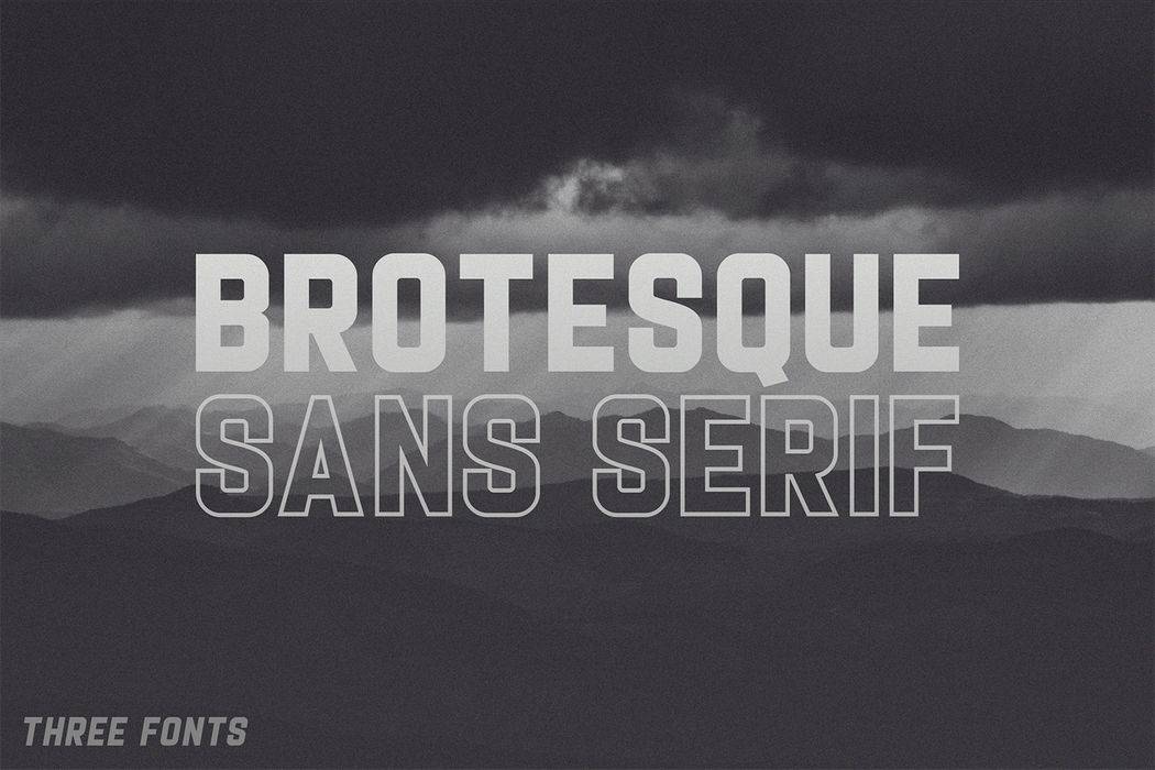Brotesque Font sample