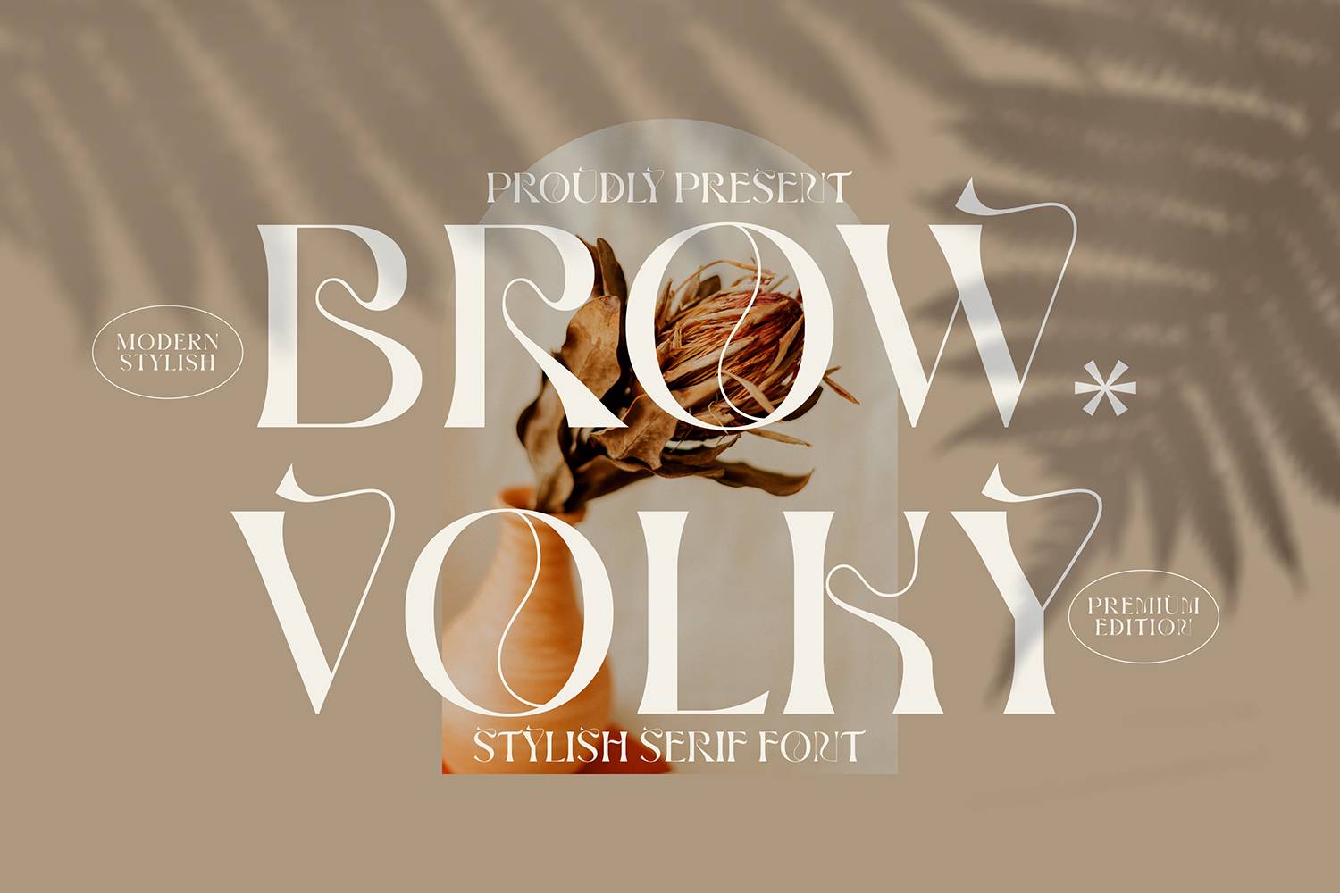 Brow Volky Font sample