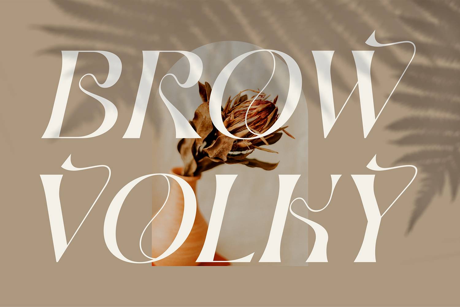 Brow Volky Font sample