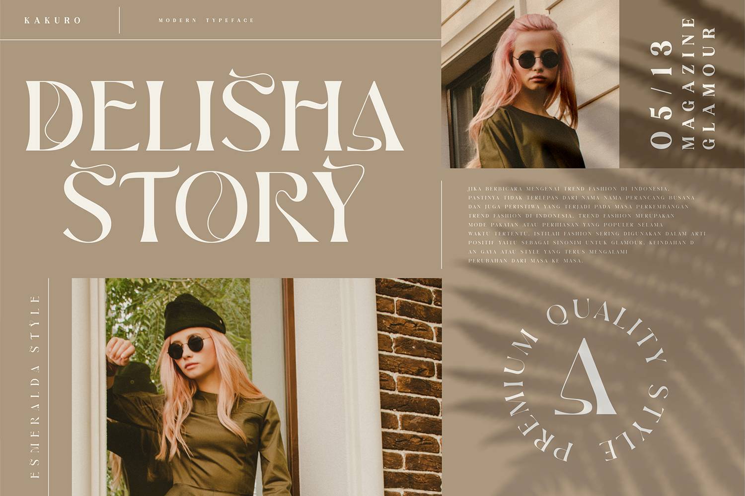 Brow Volky Font sample