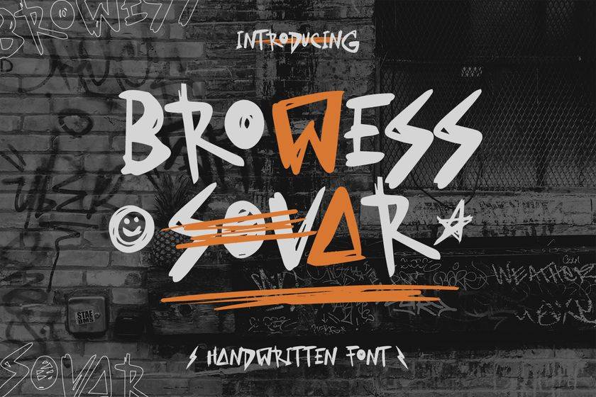 Browess Sovar Font sample