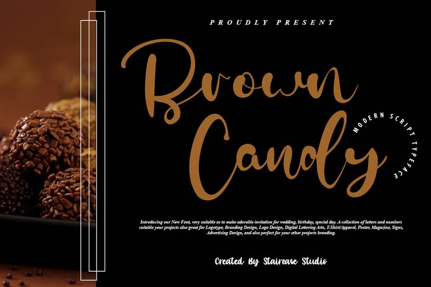 Brown Candy Font sample