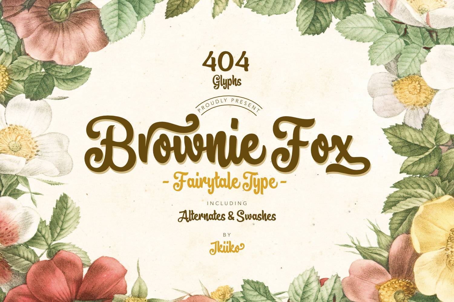 Brownie Fox Font sample
