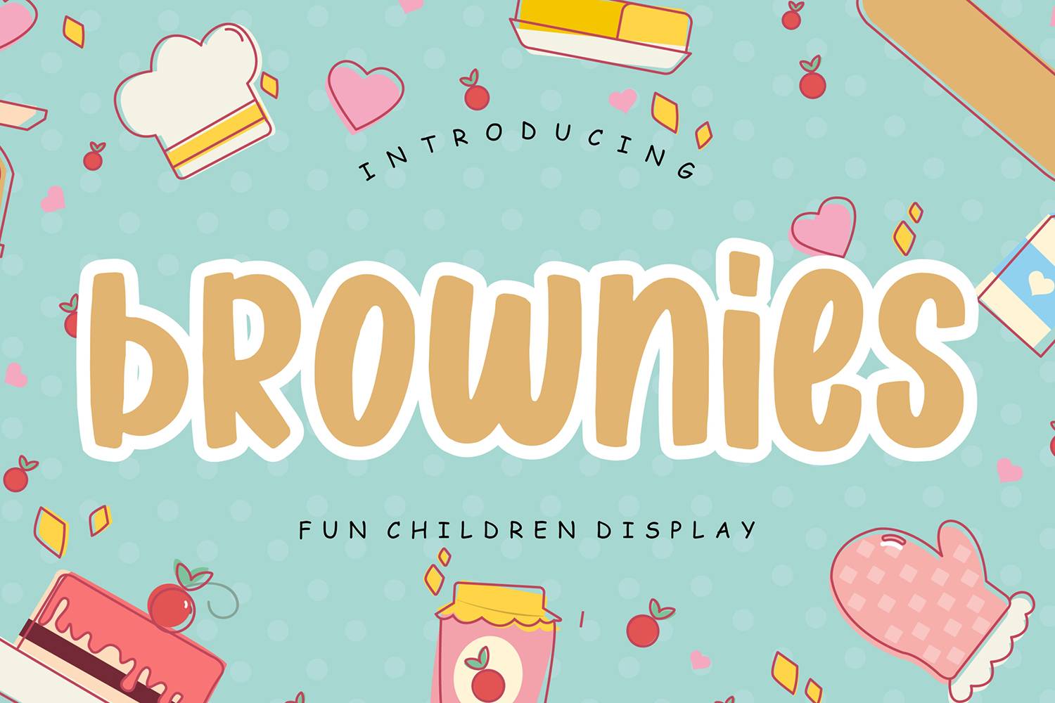 Brownies Font sample