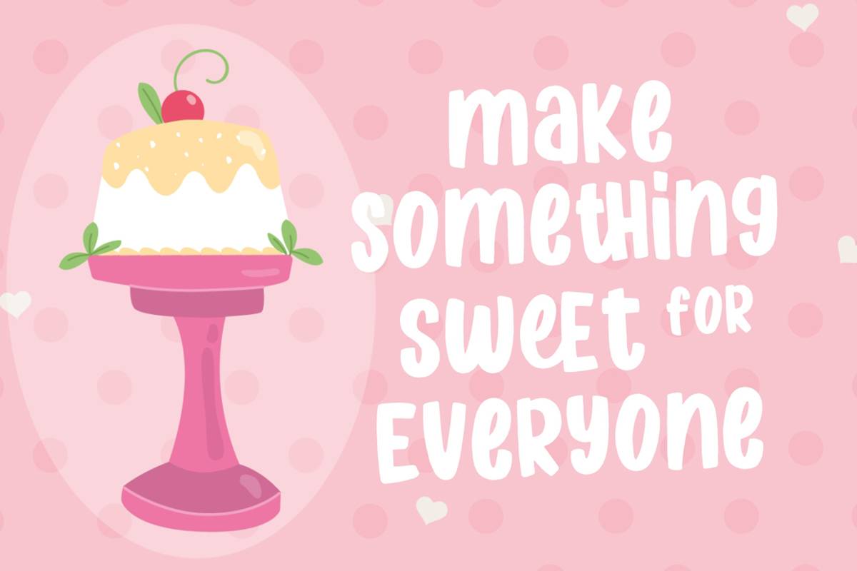Brownies Font sample