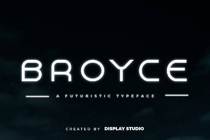 Broyce Font sample