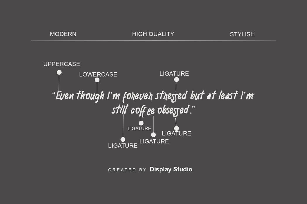 Brushty Font sample