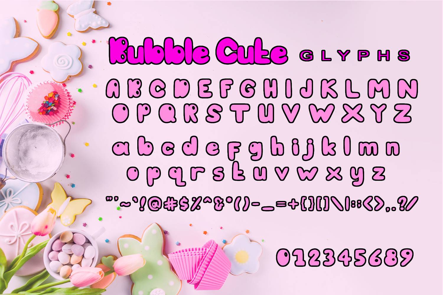 Bubble Cute Font sample