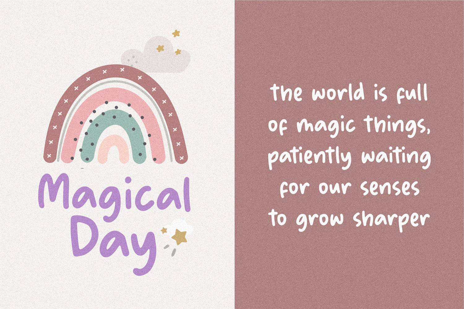 Bubble Rainbow Font sample