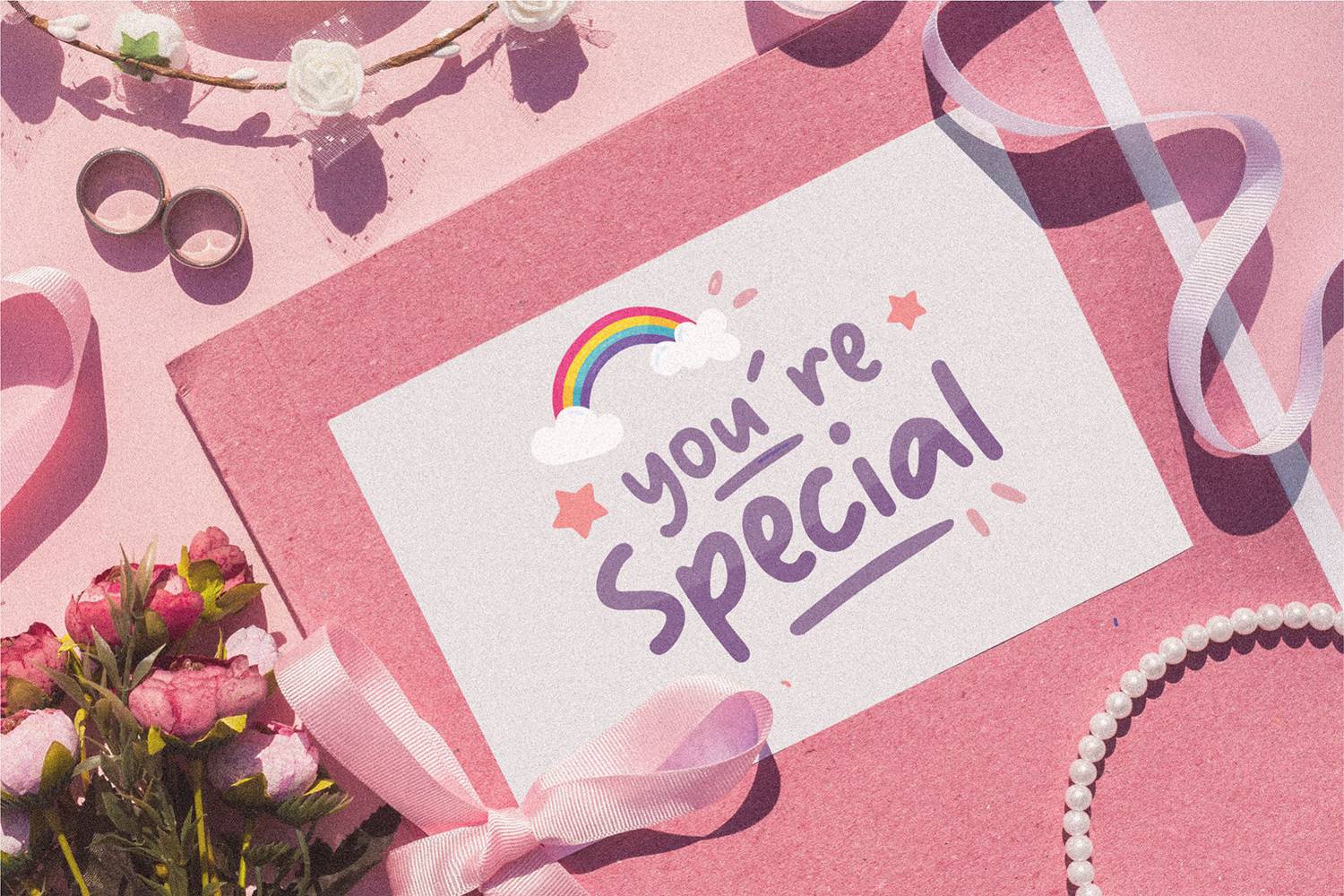 Bubble Rainbow Font sample