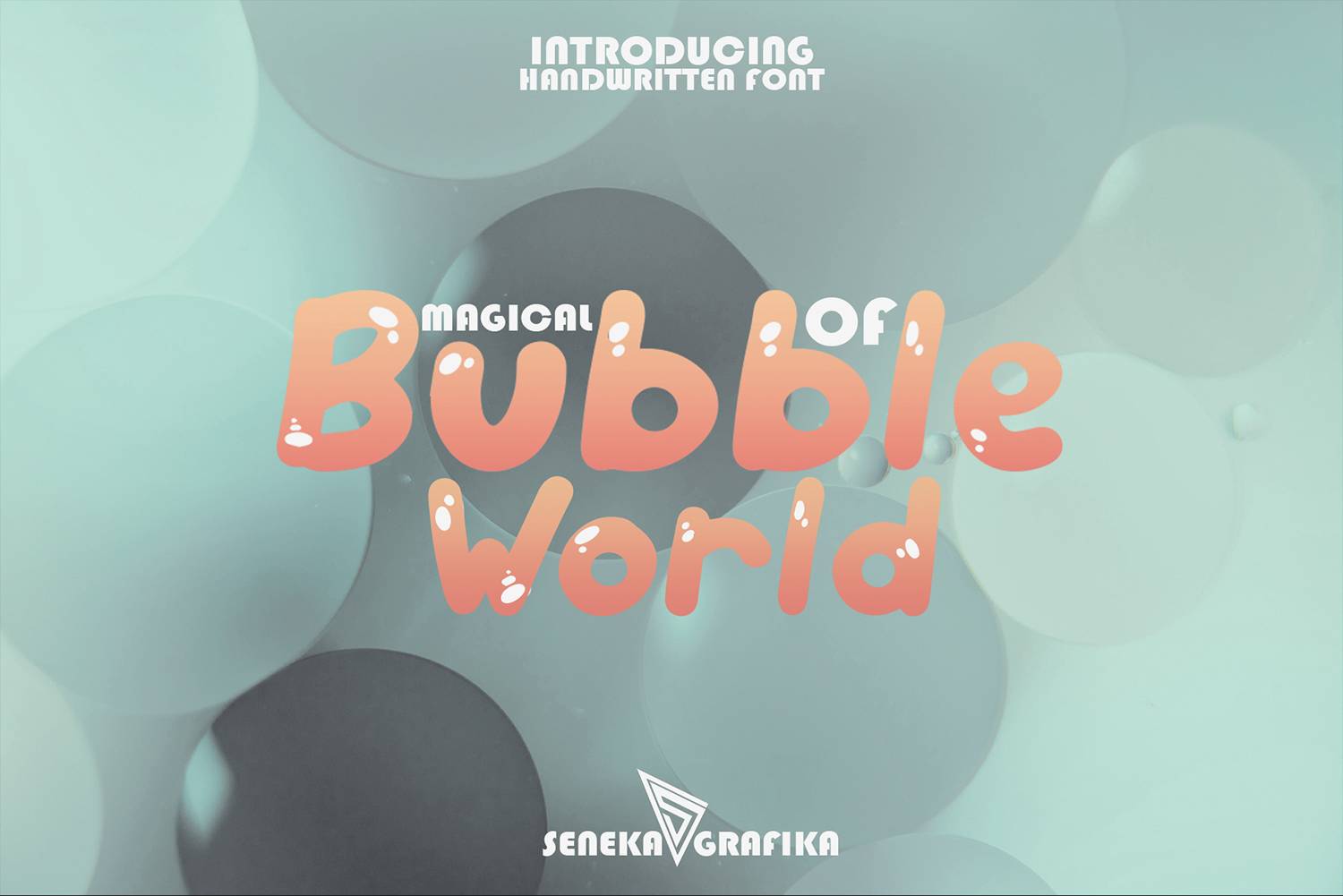 Bubble World Font sample