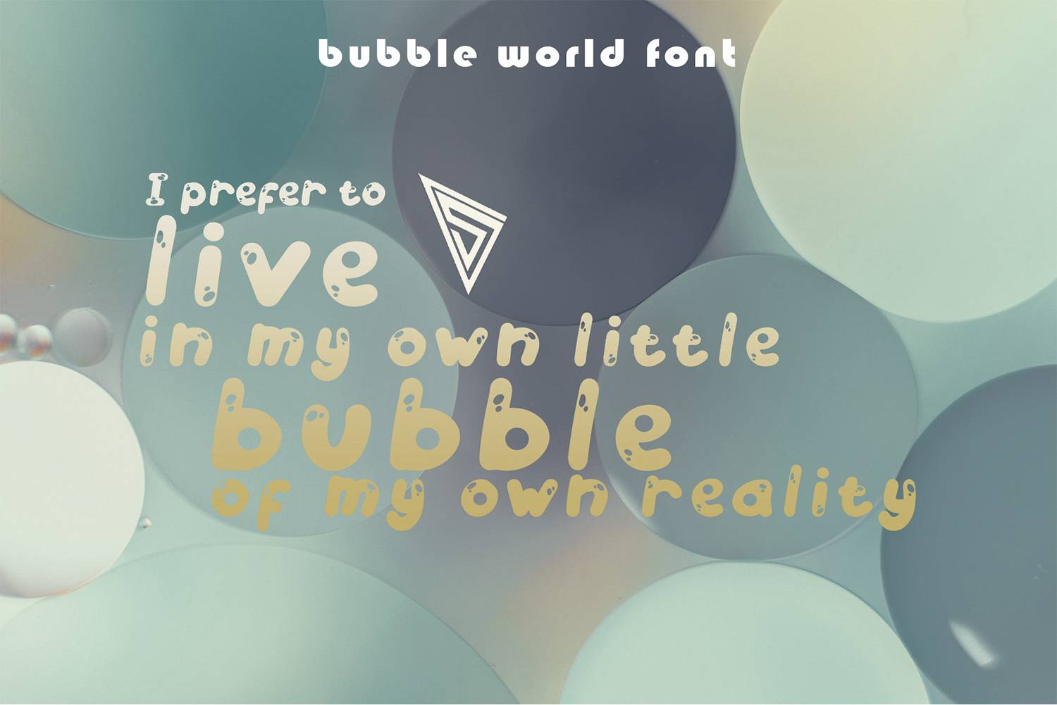 Bubble World Font sample