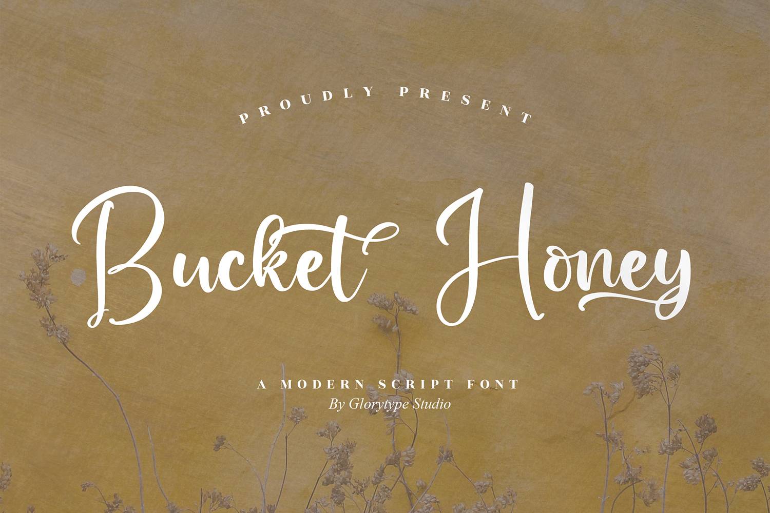 Bucket Honey Font sample