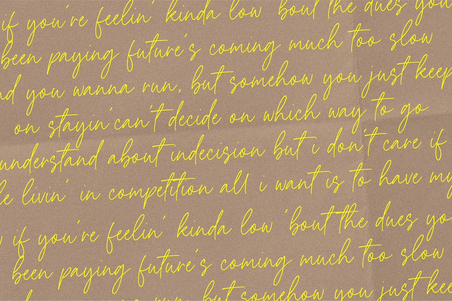 Buenos Signature Font sample