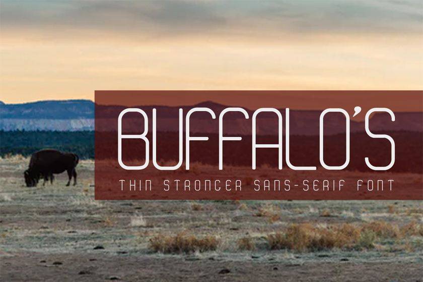 Buffalo’s Font sample