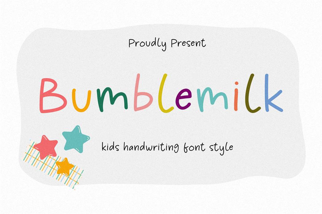 Bumblemilk Font sample