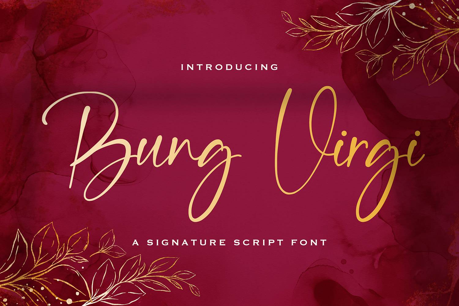 Bung Virgi Font sample