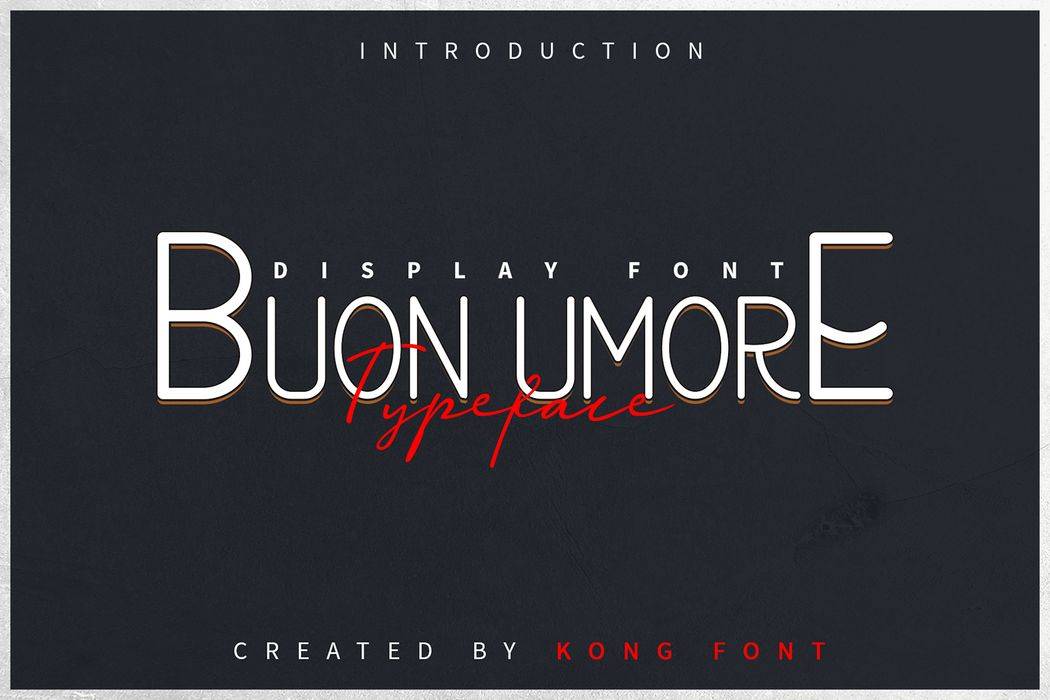 Buon Umore Font sample