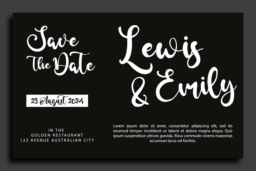 Burcaster Font sample