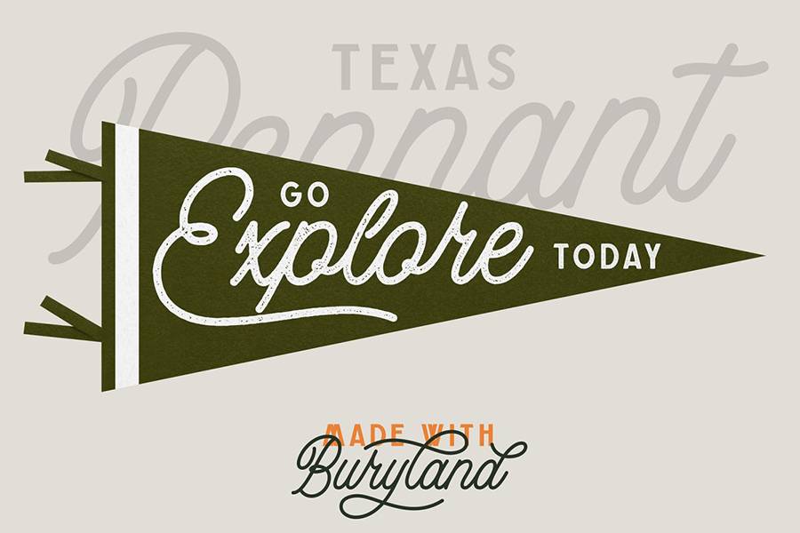 Buryland Vintage Monoline Script sample