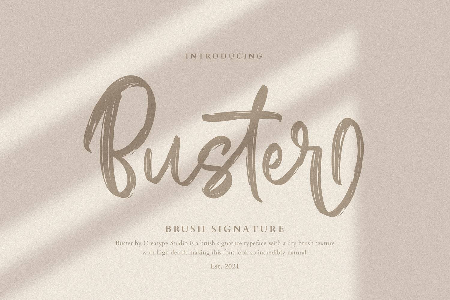 Buster Brush Font sample