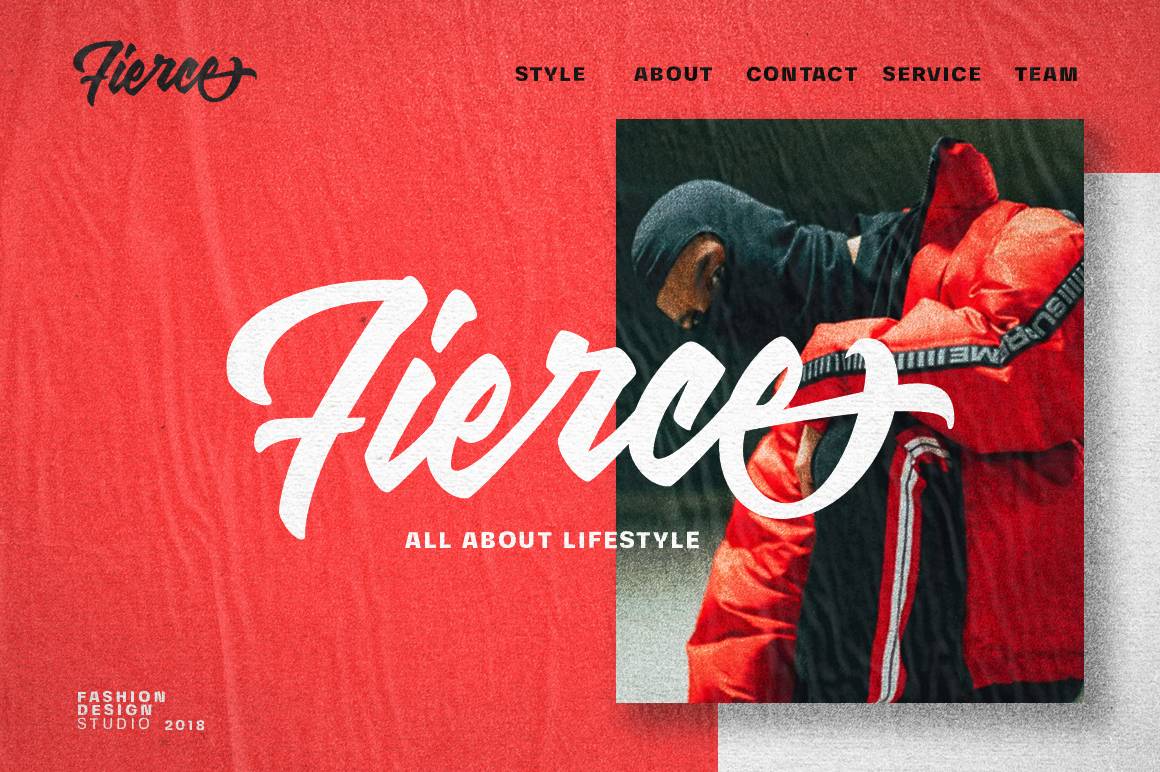 Buston Script Font sample