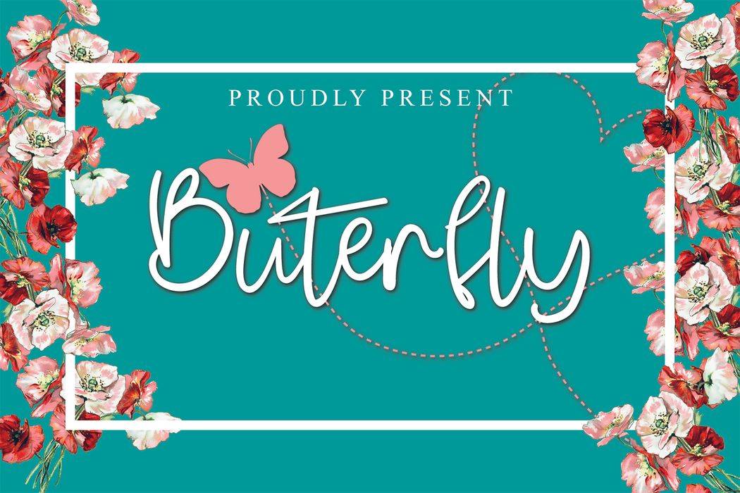 Buterfly Font sample