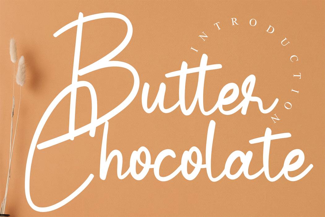 Butter Chocolate Font sample