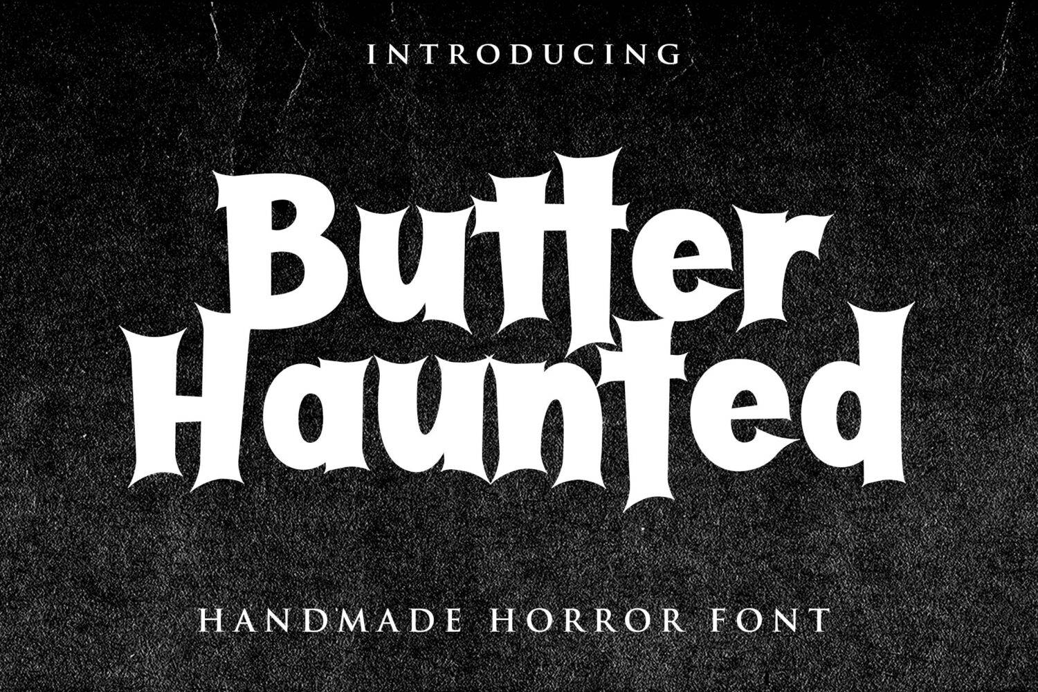 Butter Haunted Font sample