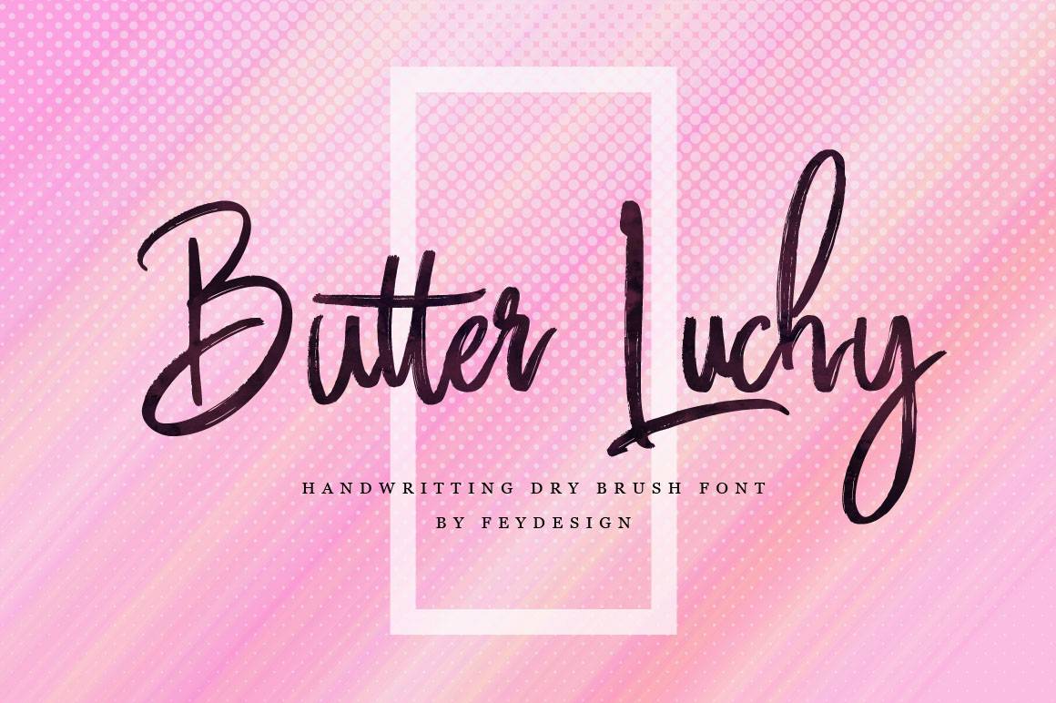 Butter Luchy Font sample