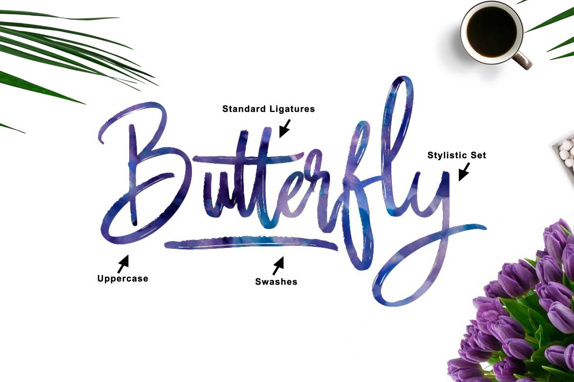 Butter Luchy Font sample
