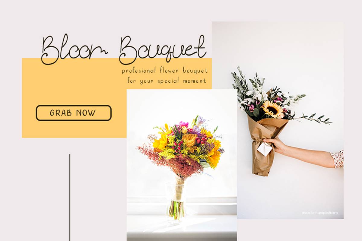 Butterfly n Flower Font sample