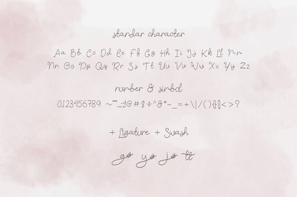 Butterfly n Flower Font sample