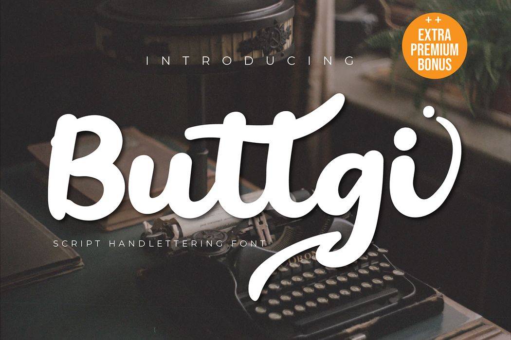 Buttgi Font sample